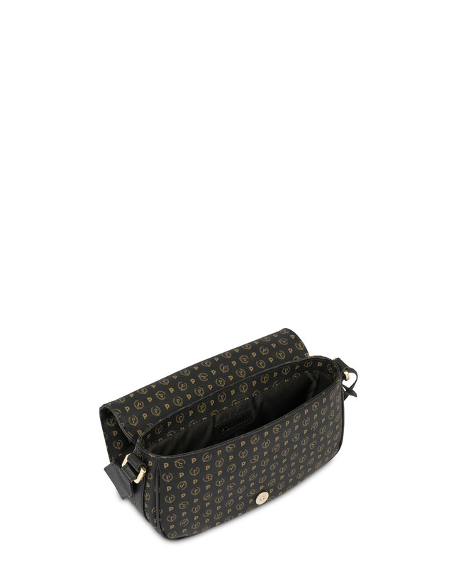 Pollini Borsa A Tracolla Heritage Pvc Nero/nero Moda