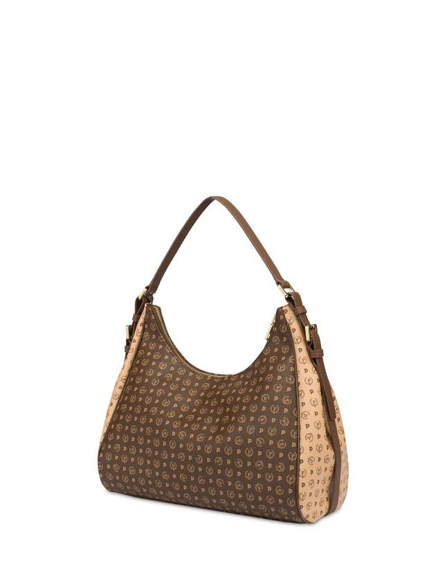 Pollini Hobo Bag Bicolor Heritage Pvc Marrone/crema/marrone 2025
