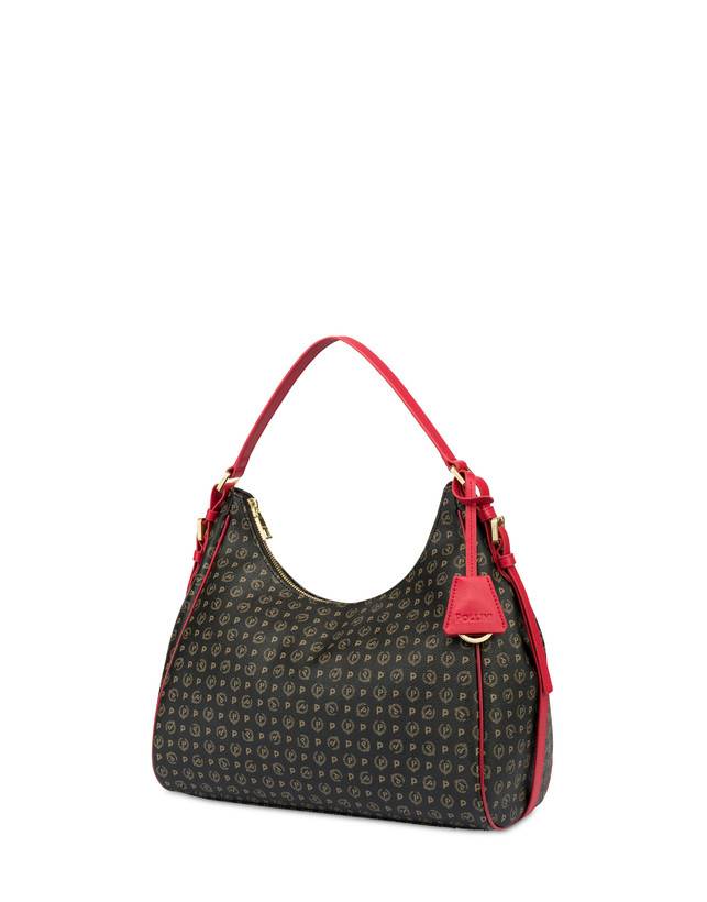 Pollini Hobo Bag Heritage Pvc Nero/lacca Fino al 60% di sconto