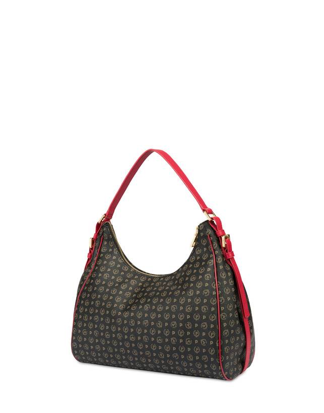 Pollini Hobo Bag Heritage Pvc Nero/lacca Fino al 60% di sconto