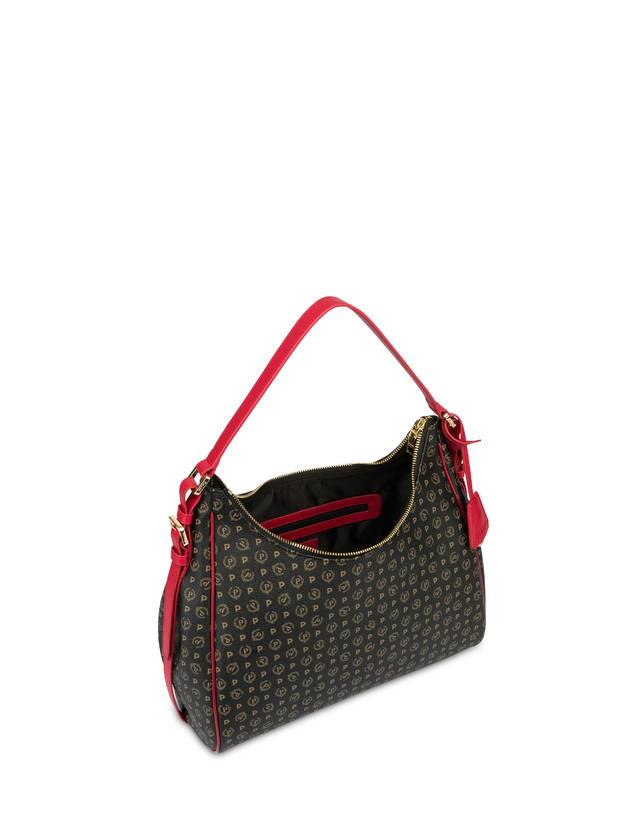 Pollini Hobo Bag Heritage Pvc Nero/lacca Fino al 60% di sconto