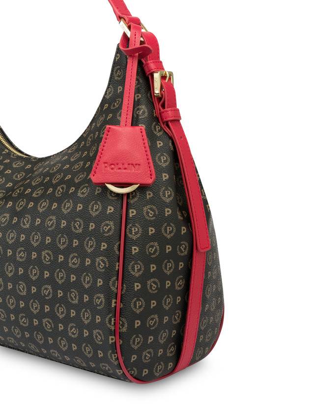 Pollini Hobo Bag Heritage Pvc Nero/lacca Fino al 60% di sconto