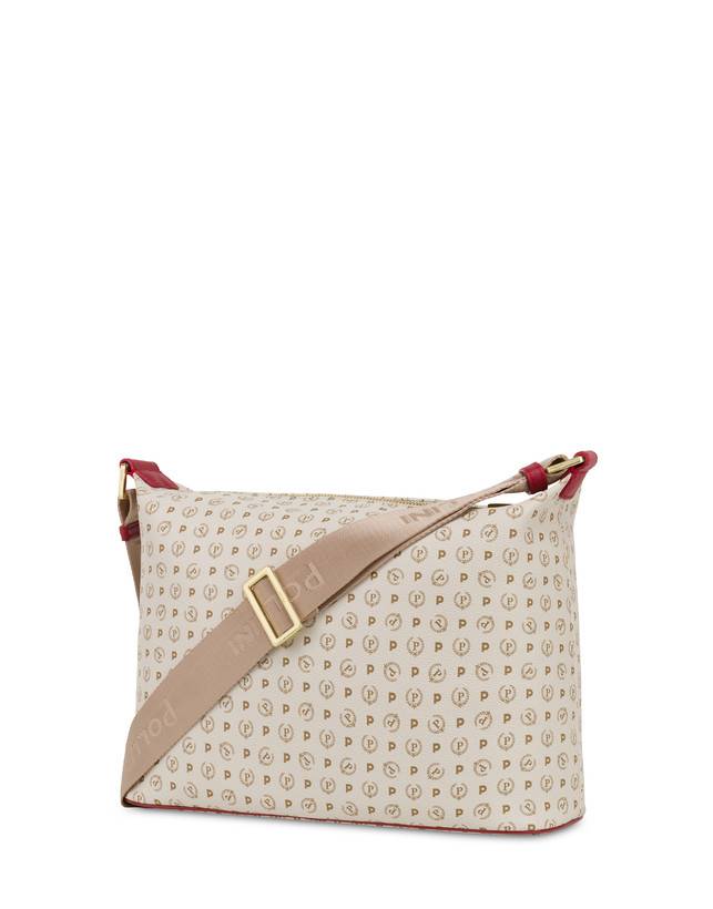 Pollini Borsa Hobo Heritage Logo Classic Avorio/lacca Nuovo