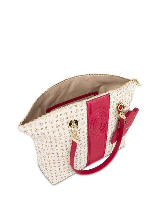 Pollini Tote Bag Heritage 70th Anniversary Avorio/rosso Qualità
