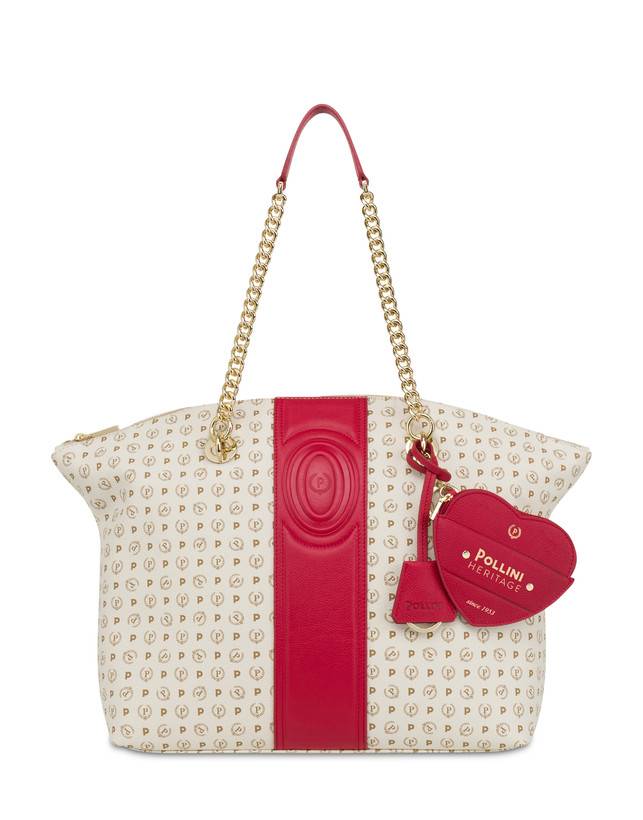 Pollini Tote Bag Heritage 70th Anniversary Avorio/rosso Qualità