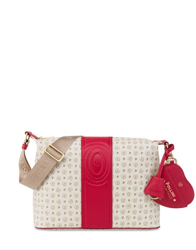 Pollini Borsa A Spalla Heritage 70th Anniversary Avorio/rosso