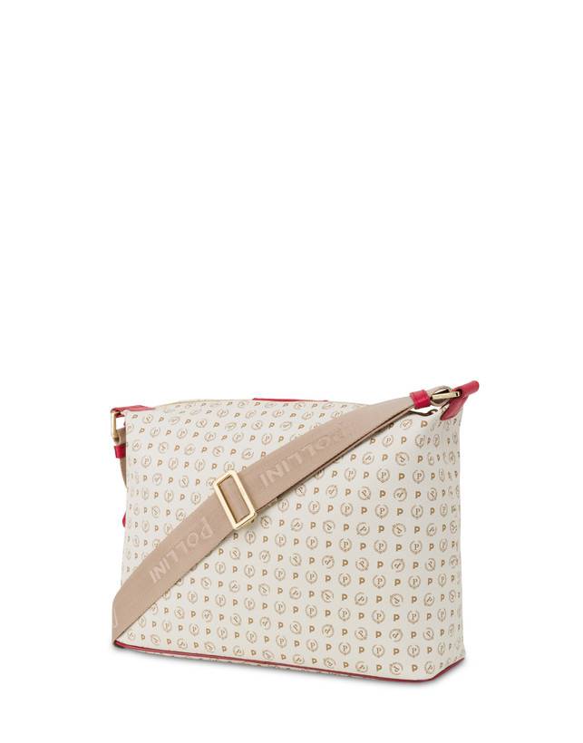 Pollini Borsa A Spalla Heritage 70th Anniversary Avorio/rosso Spedizione Gratuita