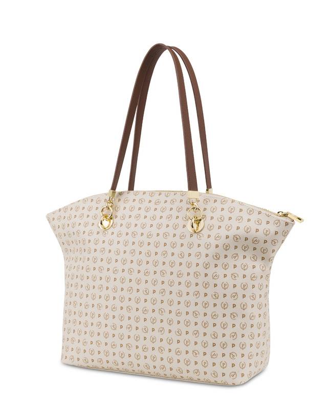 Pollini Tote Bag Heritage 70th Anniversary Avorio/marrone Soddisfazione Garantita