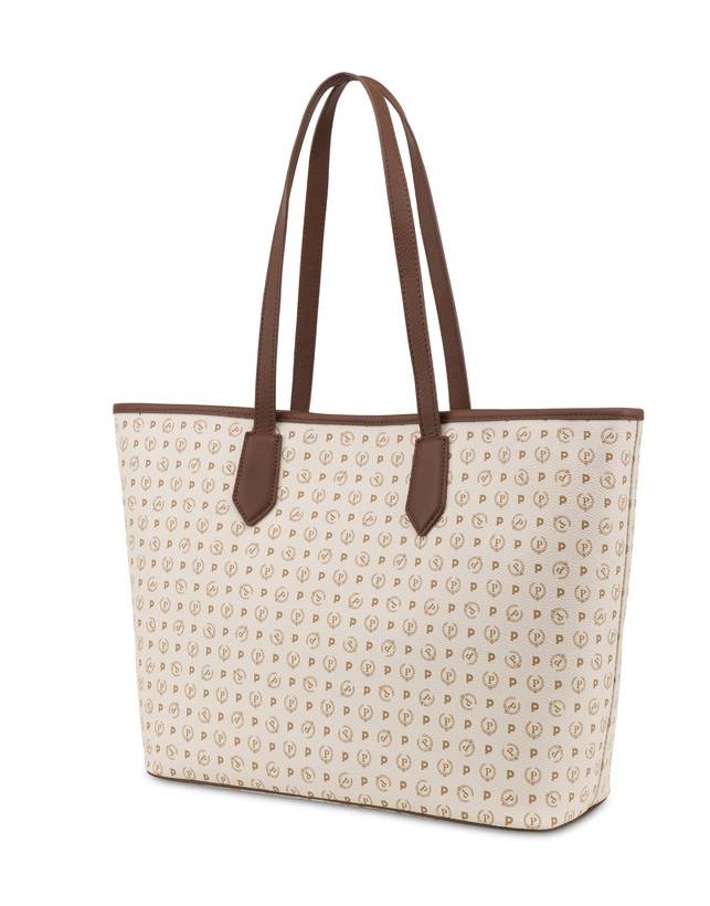 Pollini Shopping Bag Heritage 70th Anniversary Avorio/marrone Qualità Garantita