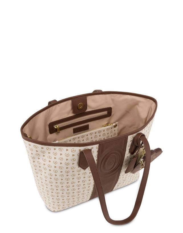 Pollini Shopping Bag Heritage 70th Anniversary Avorio/marrone Qualità Garantita
