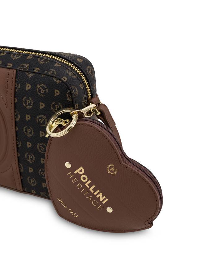 Pollini Borsa A Tracolla Heritage 70th Anniversary Nero/marrone Consegna Veloce
