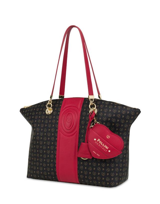 Pollini Tote Bag Heritage 70th Anniversary Nero/rosso Promozione Limitata