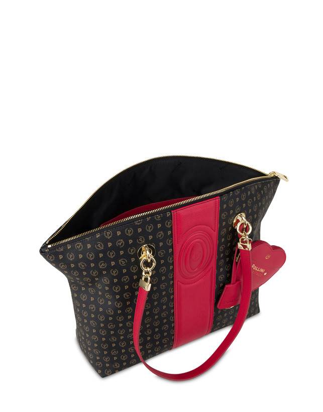 Pollini Tote Bag Heritage 70th Anniversary Nero/rosso Promozione Limitata