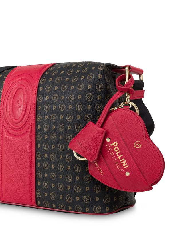 Pollini Borsa A Spalla Heritage 70th Anniversary Nero/rosso Black Friday Prezzi