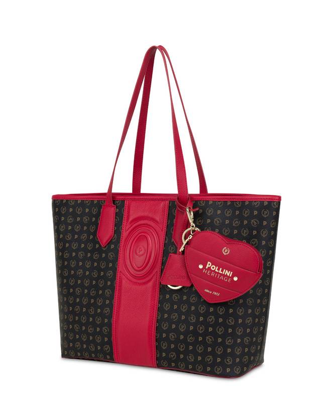 Pollini Shopping Bag Heritage 70th Anniversary Nero/rosso Shopping Online
