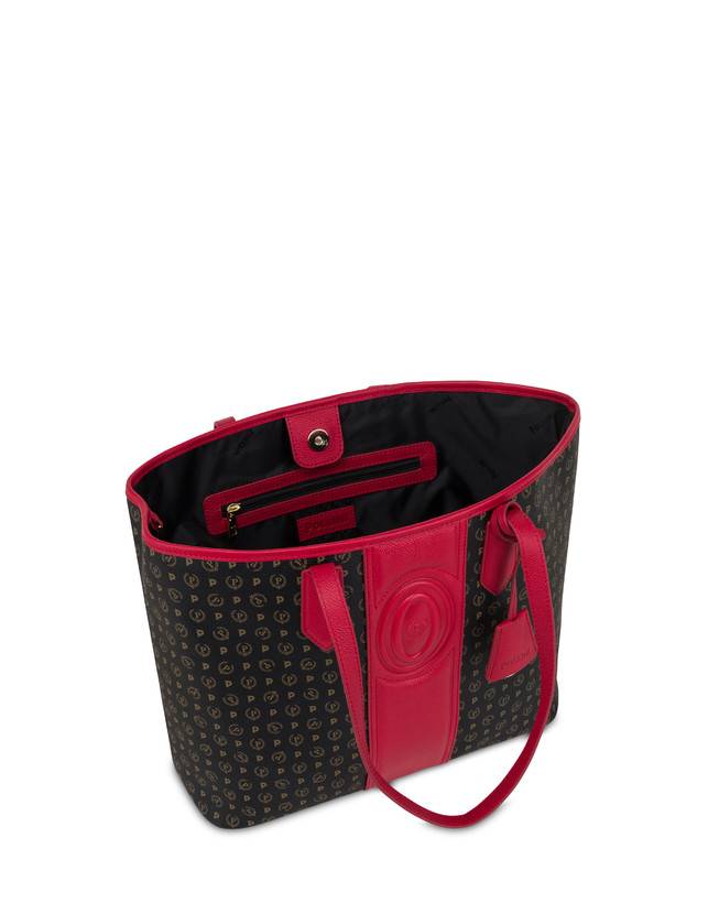 Pollini Shopping Bag Heritage 70th Anniversary Nero/rosso Shopping Online
