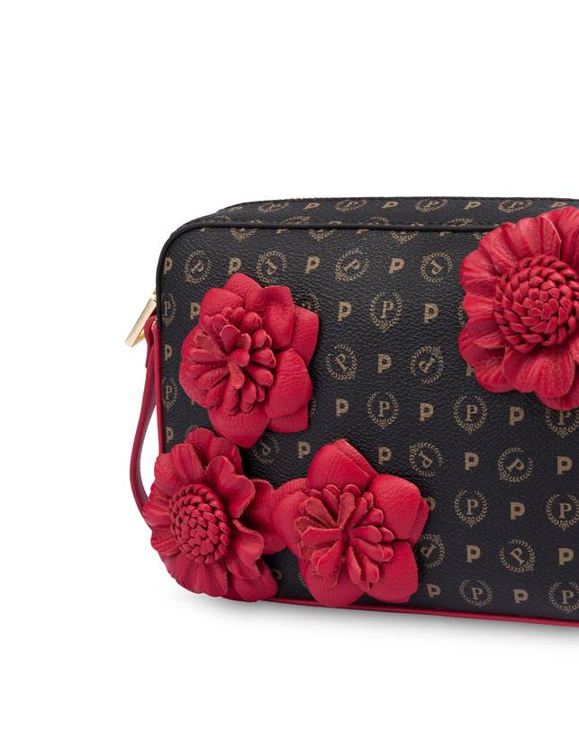Pollini Camera Bag Piccola Heritage Flowers Nero/rosso 50% di sconto per tempo limitato
