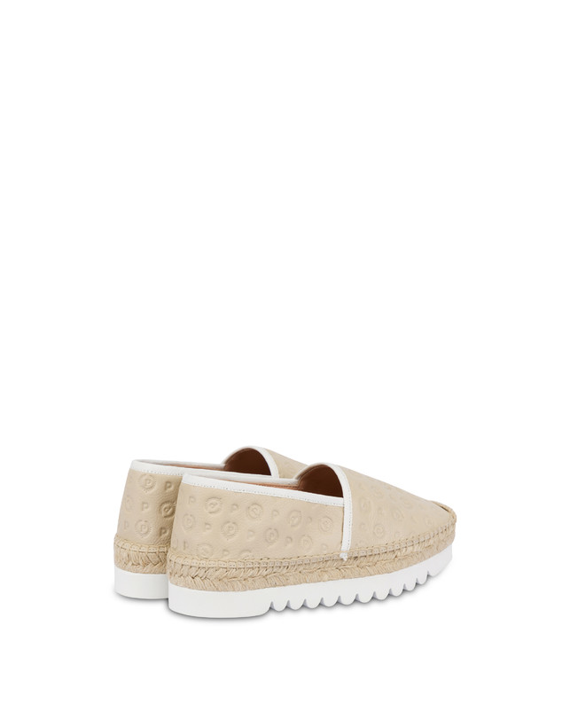 Pollini Espadrillas Heritage Logo Embossed Avorio Convenienza
