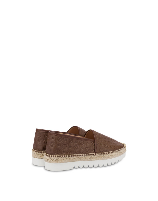 Pollini Espadrillas Heritage Logo Embossed Marrone Presa