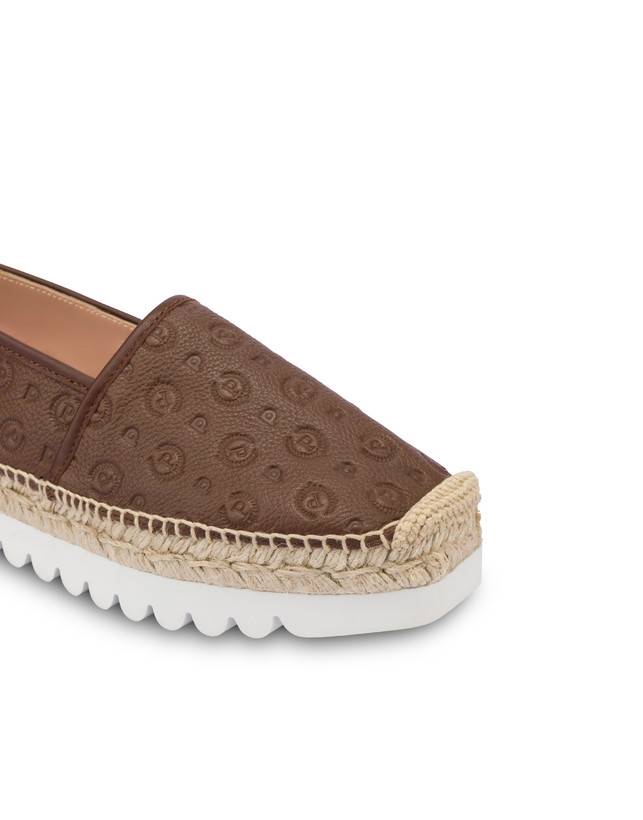 Pollini Espadrillas Heritage Logo Embossed Marrone Presa