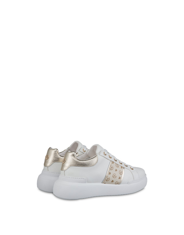 Pollini Sneaker Avorio/platino/bianco Vendita Calda