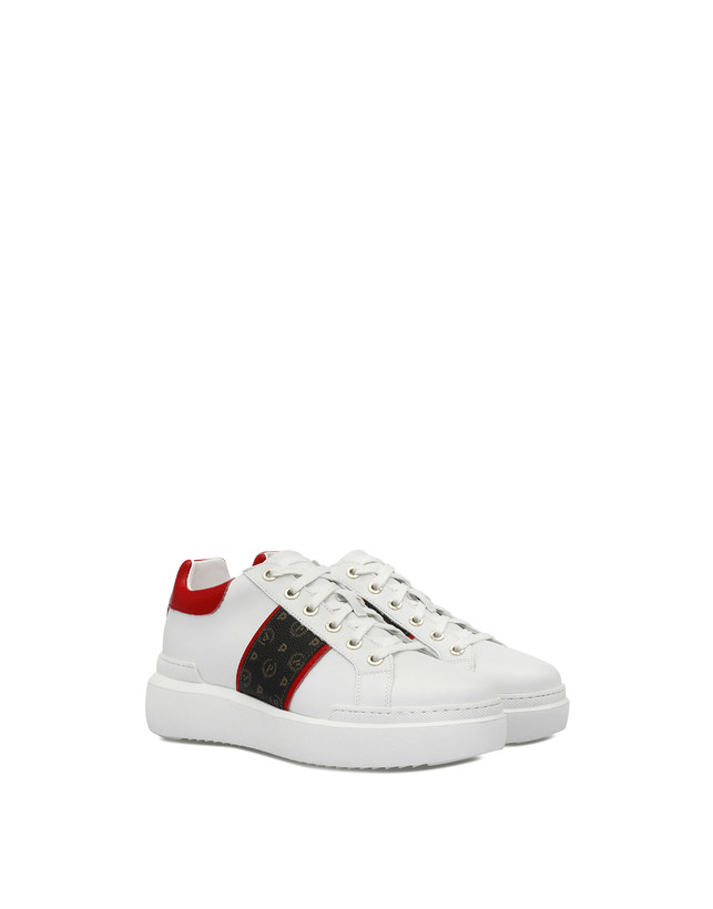 Pollini Sneaker Nero/lacca/bianco Vendita Economica