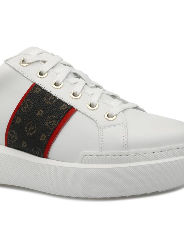 Pollini Sneaker Nero/lacca/bianco Vendita Economica