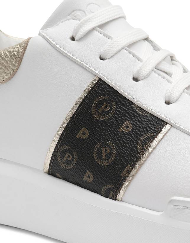 Pollini Sneaker Nero/platino/bianco Saldi Di Fabbrica