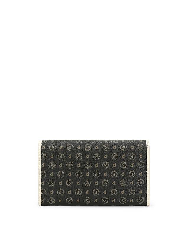 Pollini Portafoglio Heritage Logo Classic Nero/avorio Promozione
