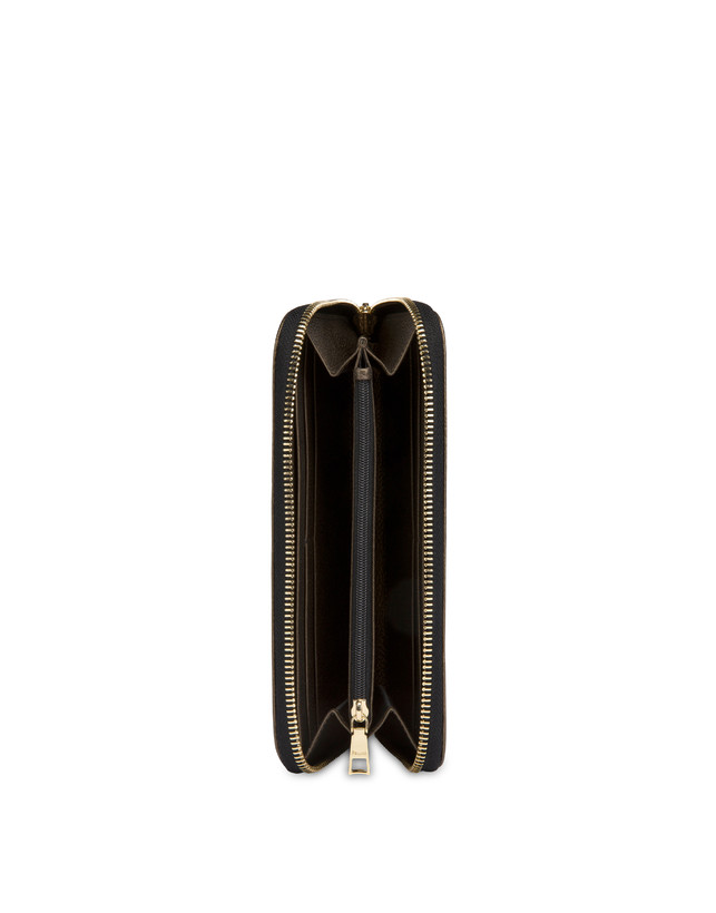 Pollini Portafoglio Con Zip Special Heritage. Avorio/nero/bronzo Qualità Garantita