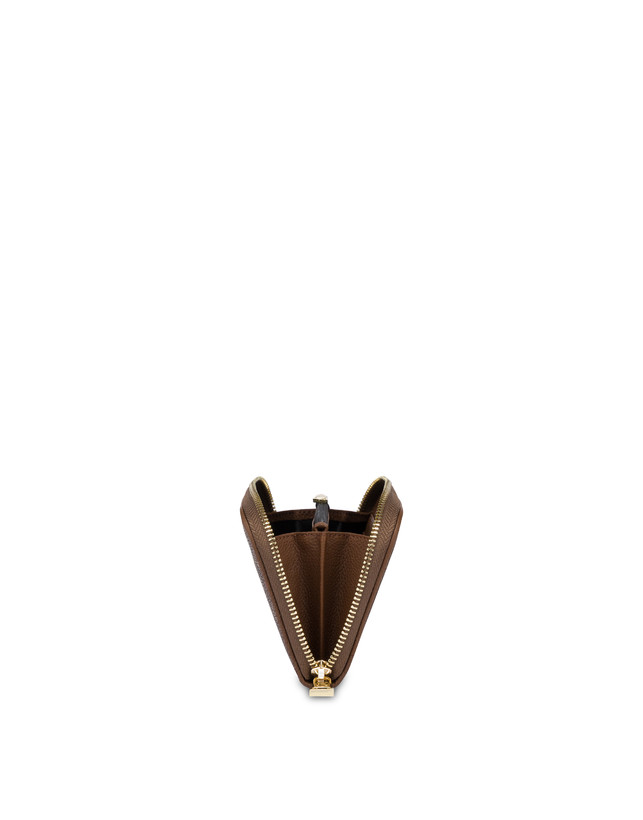 Pollini Portafoglio Zip Around Heritage Logo Classic Multicolor/marrone Consegna Veloce