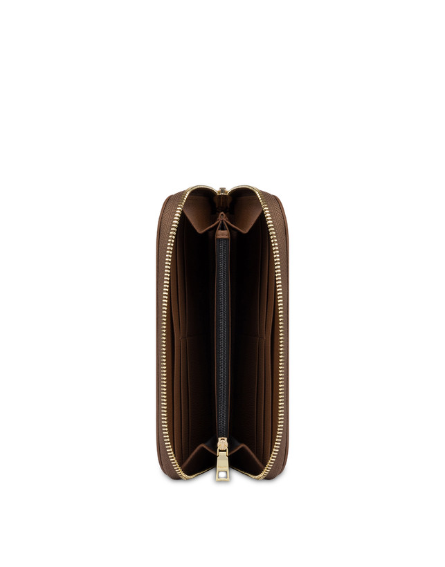 Pollini Portafoglio Zip Around Heritage Logo Classic Multicolor/marrone Consegna Veloce