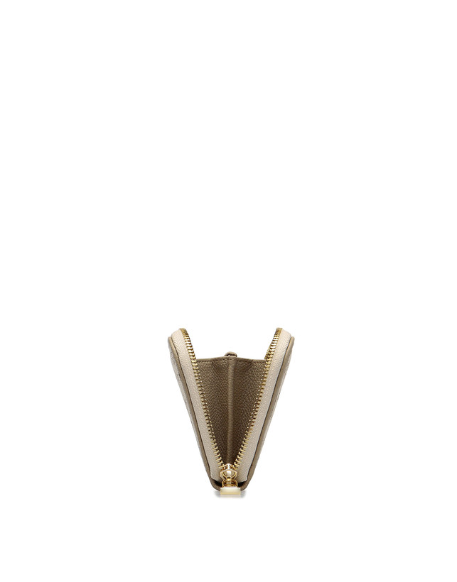 Pollini Portafoglio Zip Around Heritage Logo Classic Avorio/ghiaccio Promozione Limitata