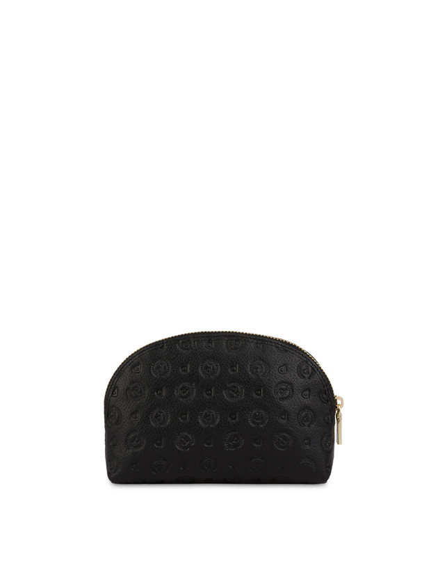 Pollini Pouch Heritage Logo Embossed Nero Novità