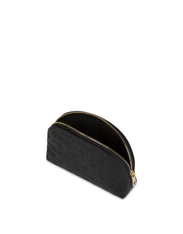 Pollini Pouch Heritage Logo Embossed Nero Novità