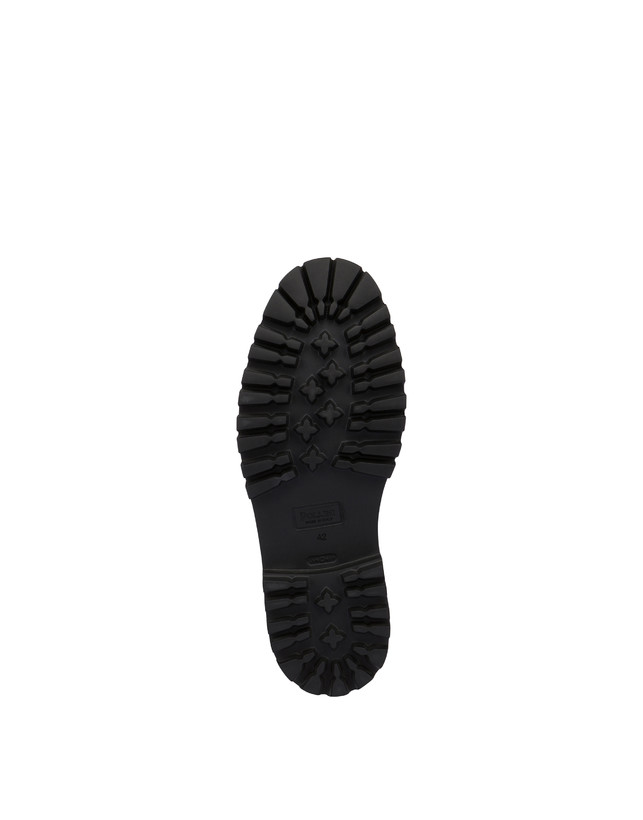 Pollini Combat Boot In Crosta E Vitello Budapest Fango/fango Offerta