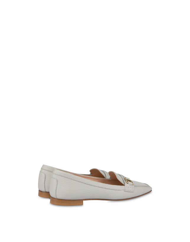 Pollini Mocassini In Vitello Uptown Gesso Vendita Calda