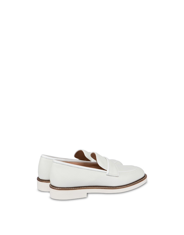 Pollini Mocassini In Vitello Mannish Bianco/bianco I Più Venduti