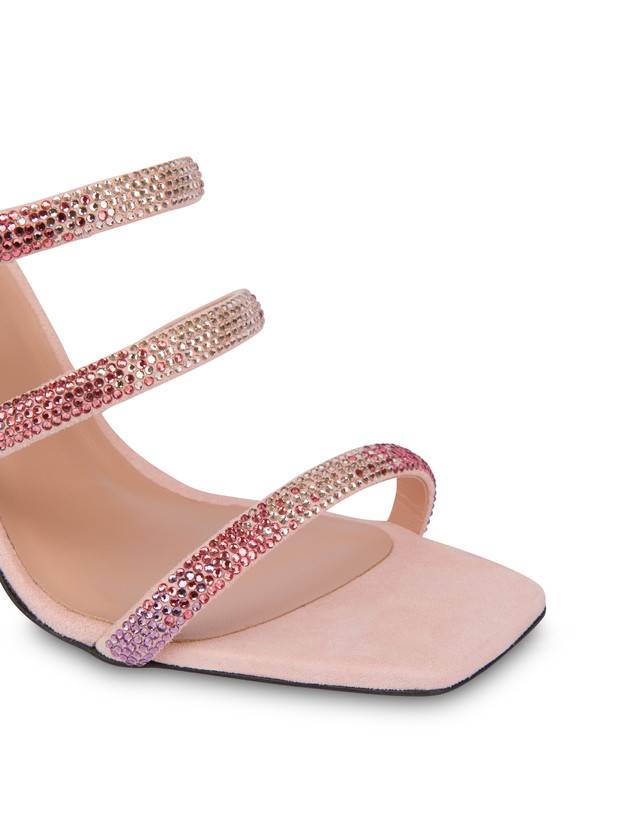 Pollini Mules Con Tacco Bling Bling Nude Soddisfazione Garantita