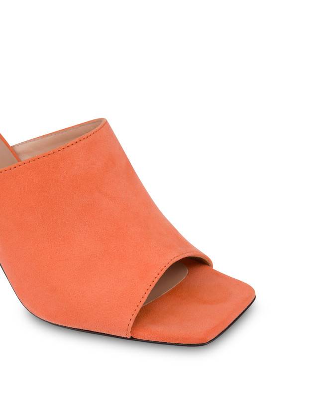 Pollini Mules Con Tacco In Camoscio Nina Coral Acquista Ora