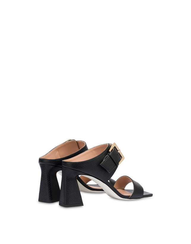 Pollini Sandali In Vitello Bottalato Con Fibbia Ethos Nero Shopping Online