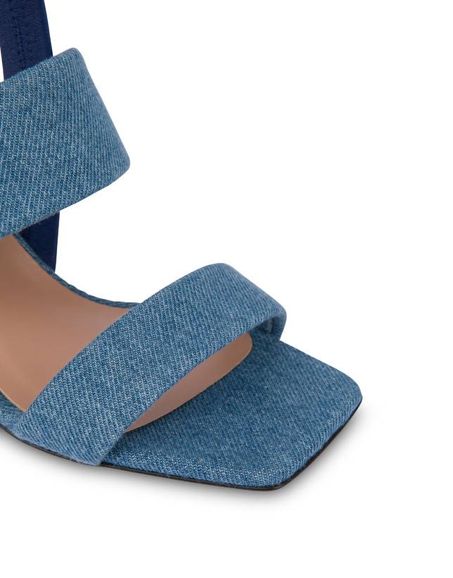 Pollini Sandali In Tessuto Denim Denim Sottocosto