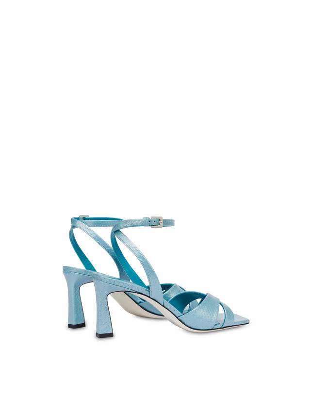 Pollini Sandali Con Stampa Pitone Iridescente Cote D'azur Pool Saldi