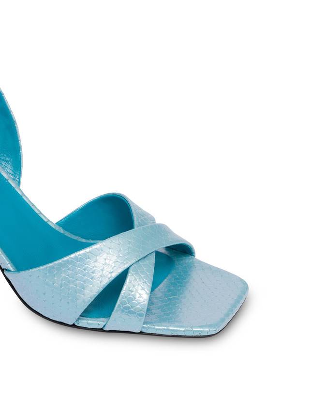 Pollini Sandali Con Stampa Pitone Iridescente Cote D'azur Pool Saldi