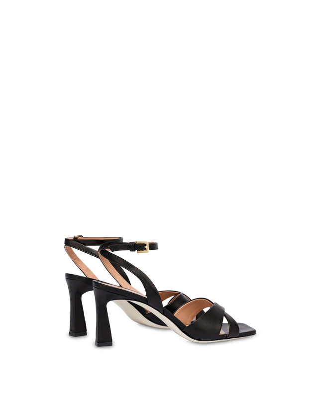 Pollini Sandali In Nappa Cote D'azur Nero Offerte