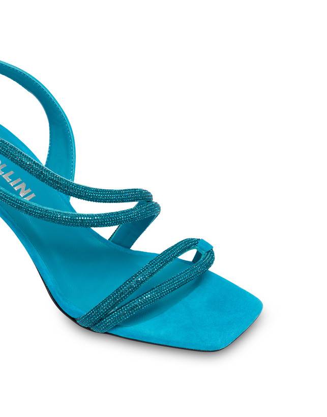 Pollini Sandali In Camoscio Con Strass Bling Bling Pool I Più Venduti