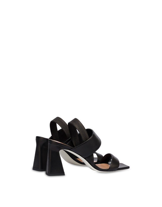 Pollini Sandali In Nappa Imbottita Nero Qualità