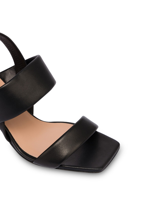 Pollini Sandali In Nappa Imbottita Nero Qualità