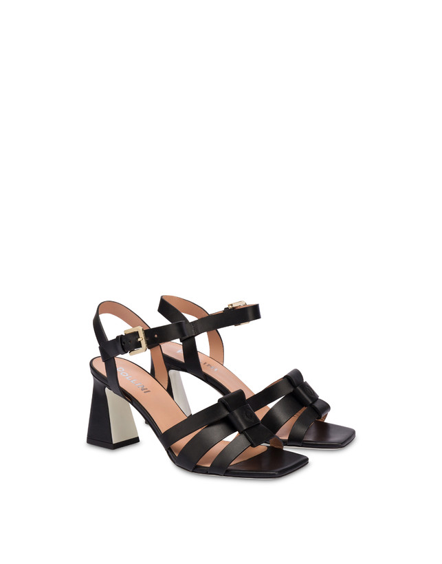 Pollini Sandali In Vacchetta Sahara Nero Vendita
