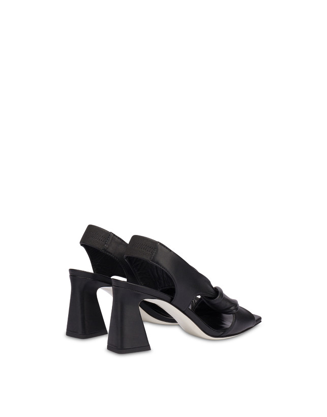 Pollini Sandali In Nappa Oasis Nero Spedizione Gratuita